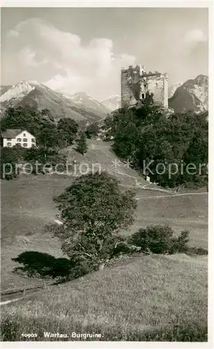 AK / Ansichtskarte Wartau Burgruine Feldpost Wartau
