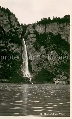 AK / Ansichtskarte Walensee_Wallensee_SG Muslenfall 