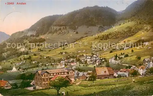 AK / Ansichtskarte Amden_SG Panorama Amden_SG