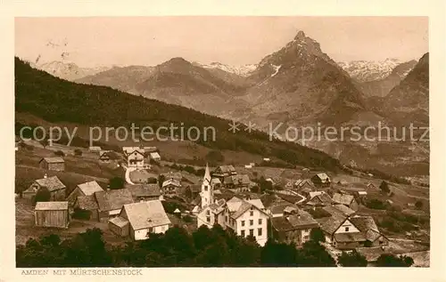 AK / Ansichtskarte Amden_SG mit Muertschenstock Amden_SG