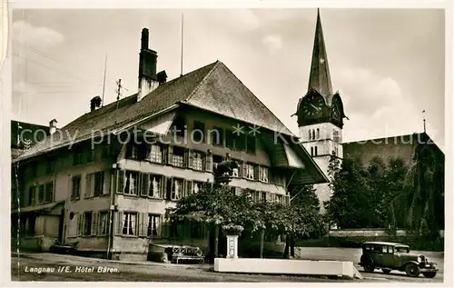 AK / Ansichtskarte Langnau_Emmental Hotel Baeren Langnau Emmental