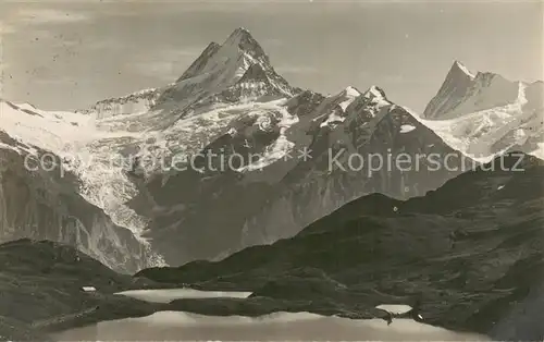 AK / Ansichtskarte Grindelwald Bachsee Schreckhorn Finsteraarhorn Grindelwald
