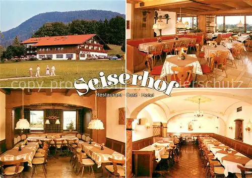 AK / Ansichtskarte Bernau_Chiemsee Restaurant Cafe Hotel Seiserhof Bernau Chiemsee