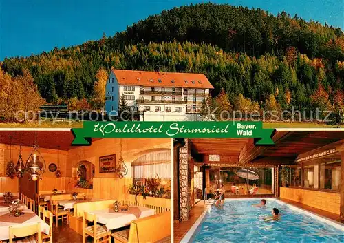 AK / Ansichtskarte Stamsried Waldhotel Stamsried Restaurant Hallenbad Bayerischer Wald Stamsried