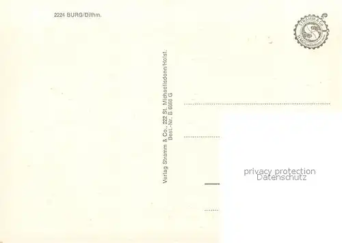 AK / Ansichtskarte Burg_Dithmarschen Aussichtsturm bei Nacht Pension Cafe Lehrpfad im Wald Angleridyll Burg Dithmarschen