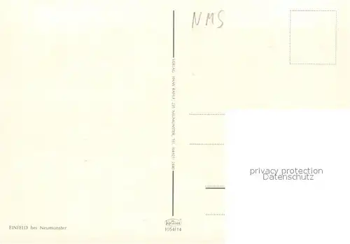 AK / Ansichtskarte Einfeld Schule Hafen Kirche Einfeld