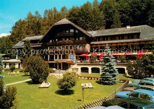 AK / Ansichtskarte Fuschl_See_Salzkammergut Parkhotel Waldhof Garten Fuschl_See_Salzkammergut