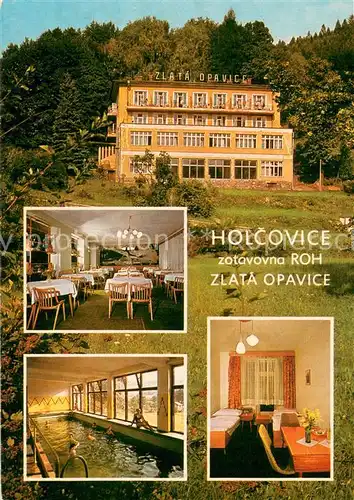 AK / Ansichtskarte Holcovice Zotavovna ROH Zlata Opavice Hotel Restaurant Hallenbad Holcovice