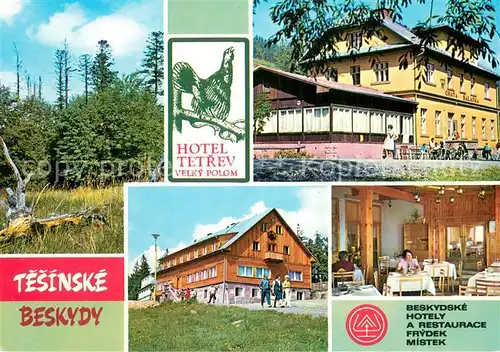 AK / Ansichtskarte Tesinske_Beskydy Hotel Tetrev Restaurant Natur Tesinske Beskydy