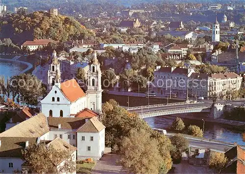 AK / Ansichtskarte Vilnius Stadtpanorama Bruecke Kirche Vilnius