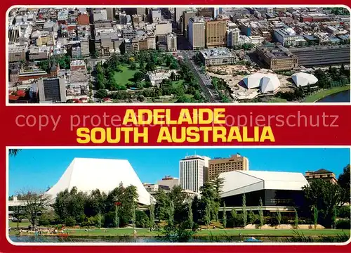 AK / Ansichtskarte Adelaide Aerial view Festival Theatre and Playhouse River Torrens Adelaide