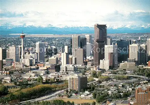 AK / Ansichtskarte Calgary Panorama Downtown Rocky Mountains Calgary