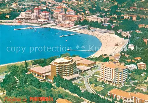 AK / Ansichtskarte Portoroz_Portorose_Piran_Istrien_Slovenia Kuestenort Hotels Strand 