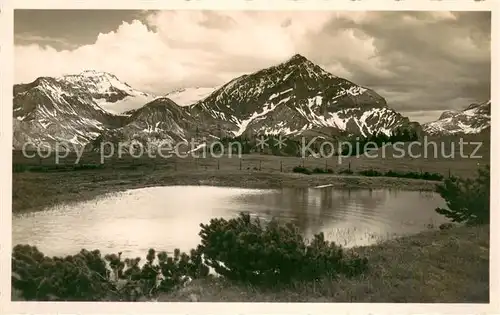 AK / Ansichtskarte Hohe_Windspielen_Gstaad_BE mit Spitzhorn und Wildhorn 