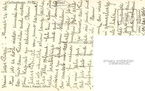AK / Ansichtskarte Gstaad_BE mit Geltenhorn 