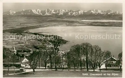 AK / Ansichtskarte Chaumont_NE et les Alpes Chaumont NE