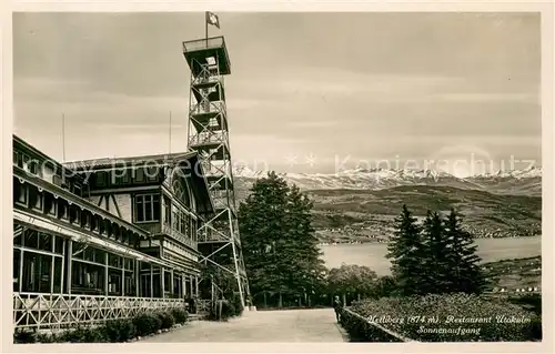 AK / Ansichtskarte Uetliberg_ZH Restaurant Uto Kulm Panorama Uetliberg ZH