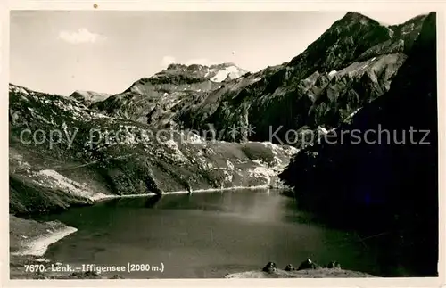 AK / Ansichtskarte Lenk_Simmental Iffigensee Panorama Lenk Simmental