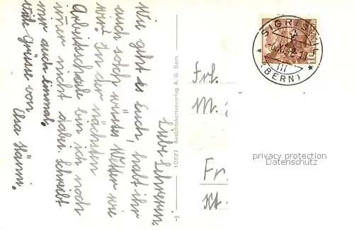 AK / Ansichtskarte Sigriswil Kirche Sigriswil