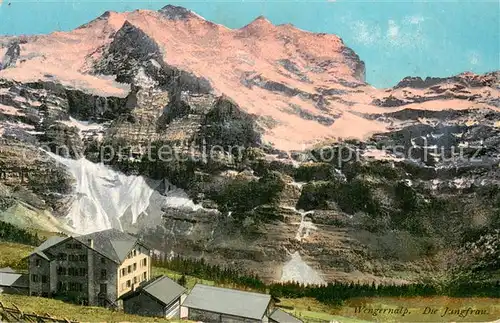 AK / Ansichtskarte Wengen__BE Wengernalp mit Jungfrau 