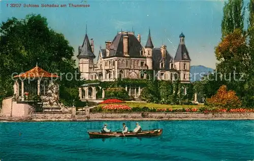 AK / Ansichtskarte Thunersee Schloss Schadau Thunersee