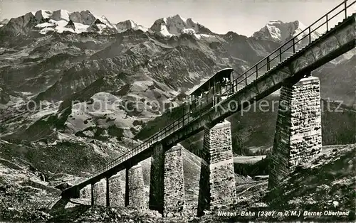 AK / Ansichtskarte Niesen_Kulm Niesen Bahn Niesen Kulm