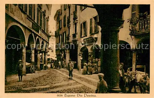 AK / Ansichtskarte Lugano_TI Via Pessina Lugano_TI