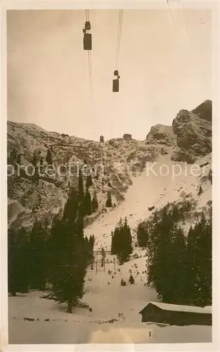 AK / Ansichtskarte Engelberg__OW Personenschwebebahn Gerschnialp Truebsee mit Hotel Truebsee 