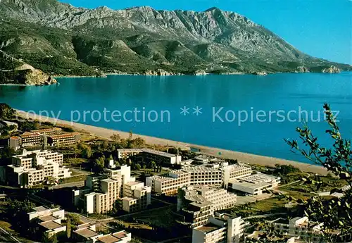 AK / Ansichtskarte Becici_Montenegro Panorama Hotels Strand Kueste 