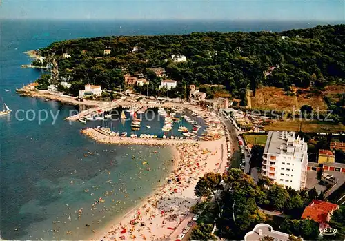 AK / Ansichtskarte Antibes_Alpes_Maritimes Vue aerienne de la plage de La Salis et le Port Josse Antibes_Alpes_Maritimes