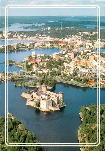 AK / Ansichtskarte Savonlinna_Finnland Fliegeraufnahme Panorama  