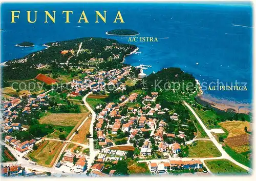 AK / Ansichtskarte Funtana_Croatia Fliegeraufnahme Panorama 