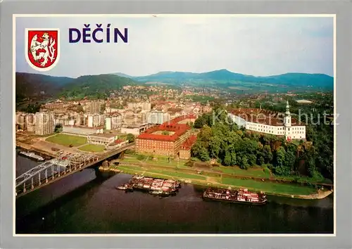 AK / Ansichtskarte Decin_Czechia Teilansicht Bruecke 