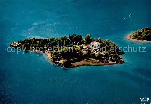 AK / Ansichtskarte Brissago_Lago_Maggiore Fliegeraufnahme Botanscher Garten Brissago_Lago_Maggiore