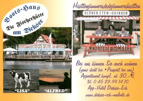 AK / Ansichtskarte Malente Gremsmuehlen Boots Haus am Dieksee Malente Gremsmuehlen