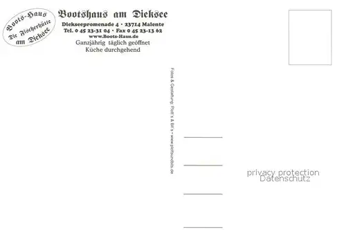 AK / Ansichtskarte Malente Gremsmuehlen Boots Haus am Dieksee Malente Gremsmuehlen