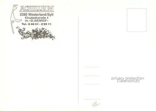 AK / Ansichtskarte Westerland_Sylt Achilleon Grieche Teilansichten Westerland_Sylt