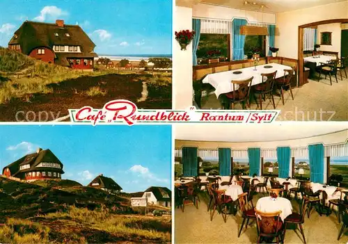 AK / Ansichtskarte Rantum_Sylt Restaurant Cafe Rundblick Teilansichten Rantum Sylt