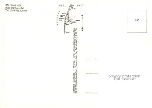 AK / Ansichtskarte Rantum_Sylt Soel Ring Hus Rantum Sylt