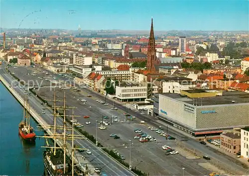 AK / Ansichtskarte Bremerhaven Gesamtansicht m. Seute Deern u. Elbe 1 Bremerhaven