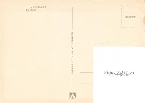 AK / Ansichtskarte Bremerhaven Strandhalle Bremerhaven