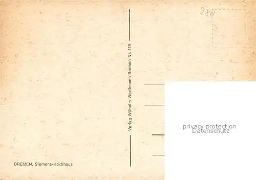 AK / Ansichtskarte Bremen Siemens Hochhaus Bremen
