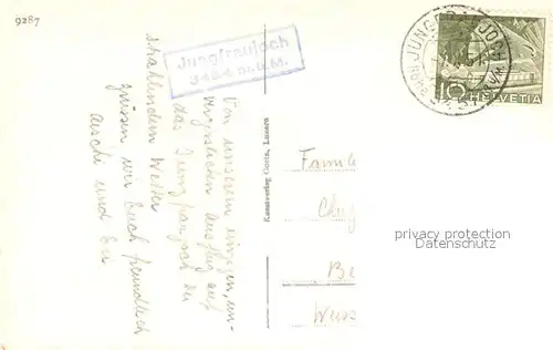 AK / Ansichtskarte Jungfraujoch_3457m_BE Blick von der Sphinx auf Aletschgletscher und Walliser Alpen 