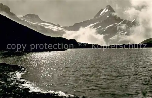 AK / Ansichtskarte Grindelwald mit Bachsee Berglistock und Schreckhorn Grindelwald