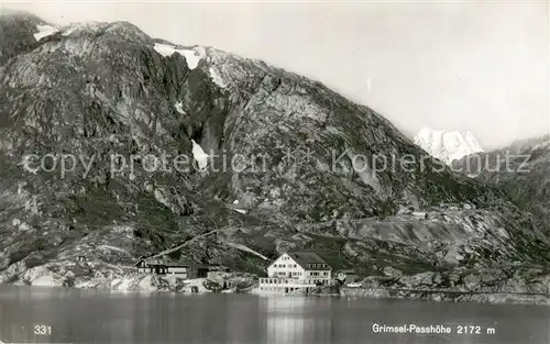 AK / Ansichtskarte Grimsel_Stausee Hotel Grimsel Passhoehe 