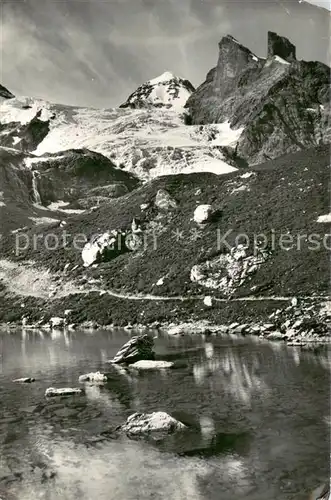 AK / Ansichtskarte Stechelberg Oberhornsee mit Tschingelhorn Wetterhorn Kanzel Stechelberg