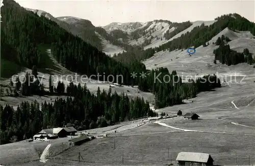 AK / Ansichtskarte Oberwil_Simmental Berggasthaus Rossberg mit Niederhorn Oberwil Simmental