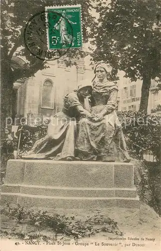 AK / Ansichtskarte Nancy_54 Place St Jean Groupe Le Souvenir par Dubois 