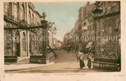 AK / Ansichtskarte Nancy_54 La Rue des Dominicains 