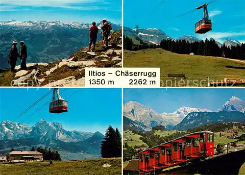 AK / Ansichtskarte Unterwasser__Toggenburg_SG Chaeserrugg Glarner Alpen Iltios Saentis Schafberg Churfirsten Chaeserruggbahn Drahtseilbahn Iltios 